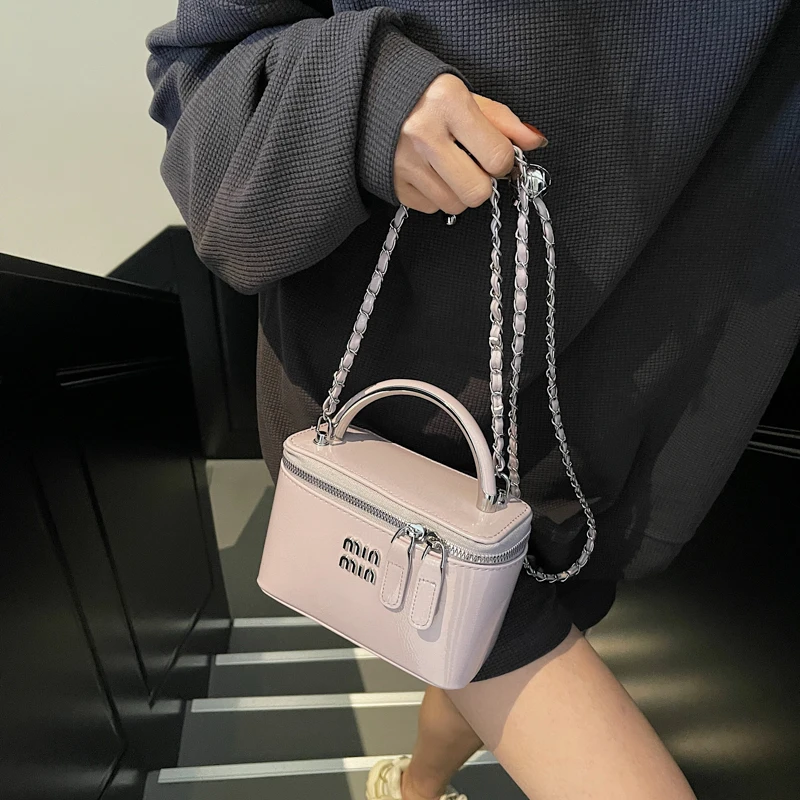 

Женские квадратные сумки 2024, весенняя мода, сумки через плечо с цепочками, мягкая сумка через плечо из искусственной кожи, женские элегантные шикарные мини-сумки для мобильных телефонов