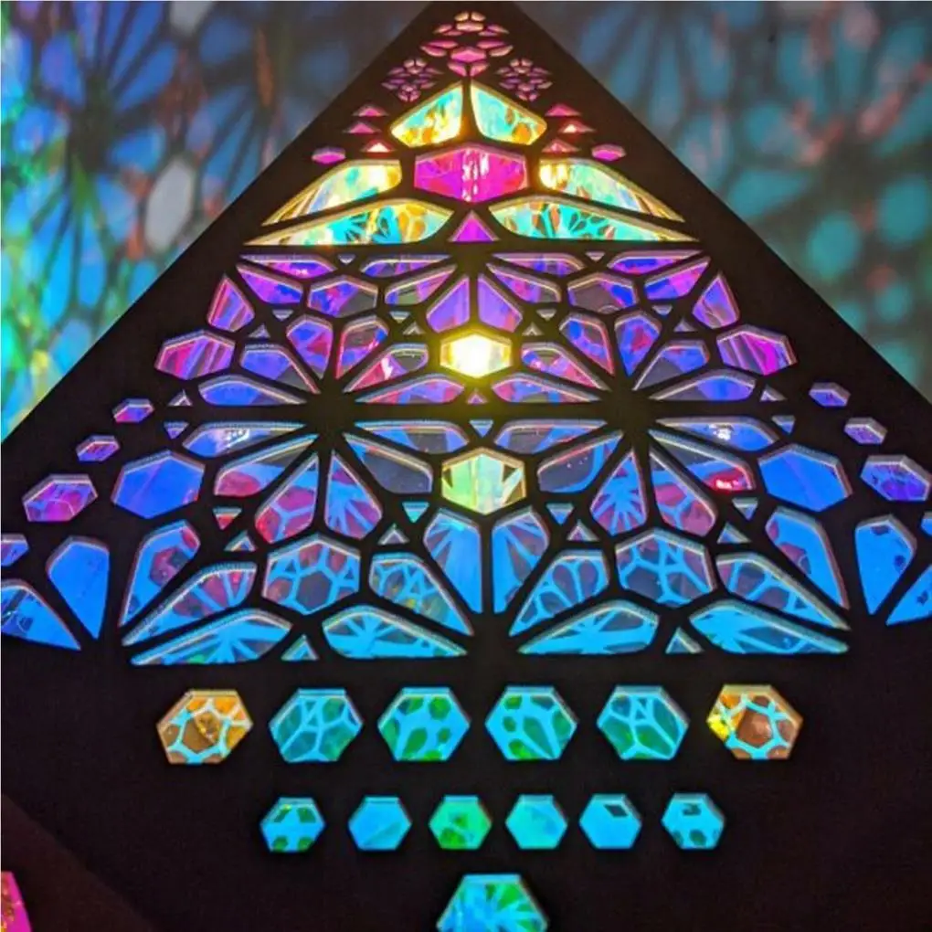 Wood Bohemian Night Light Portable Replacement Cute Stylish 4.5V Home Candlelight Dinner Projector Lamp Decoration