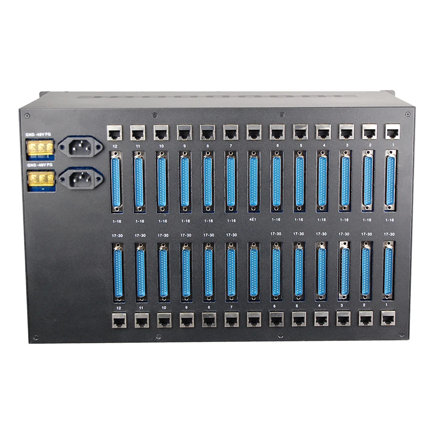 PCM MUX, optisch multiplex, 120-kanaals telefoon multiplex over glasvezel of coax, telecom multiplex
