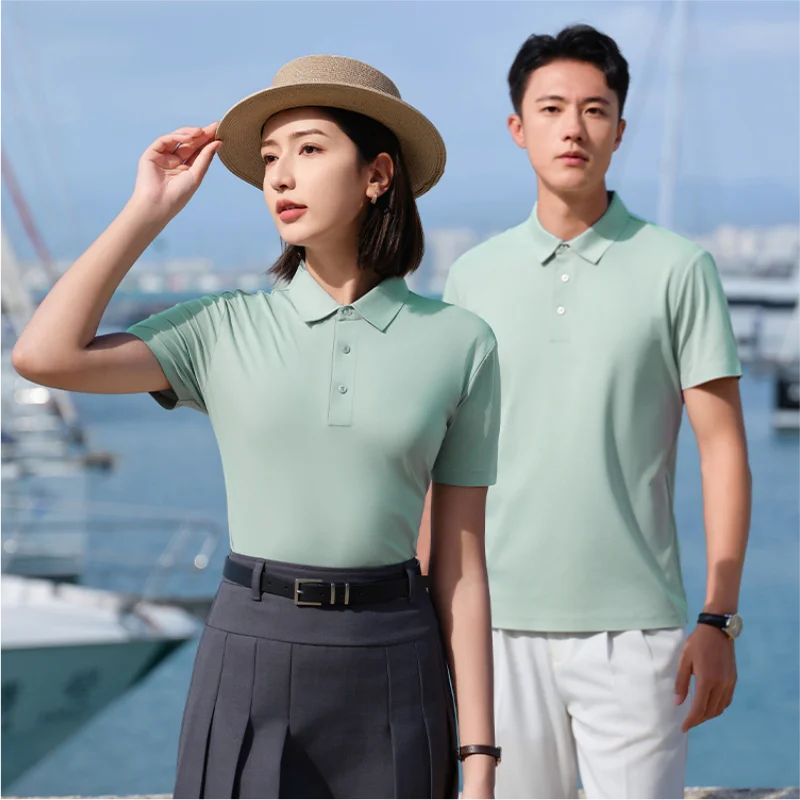 High end POLO shirt customization company workwear team cultural advertising shirt pattern printing