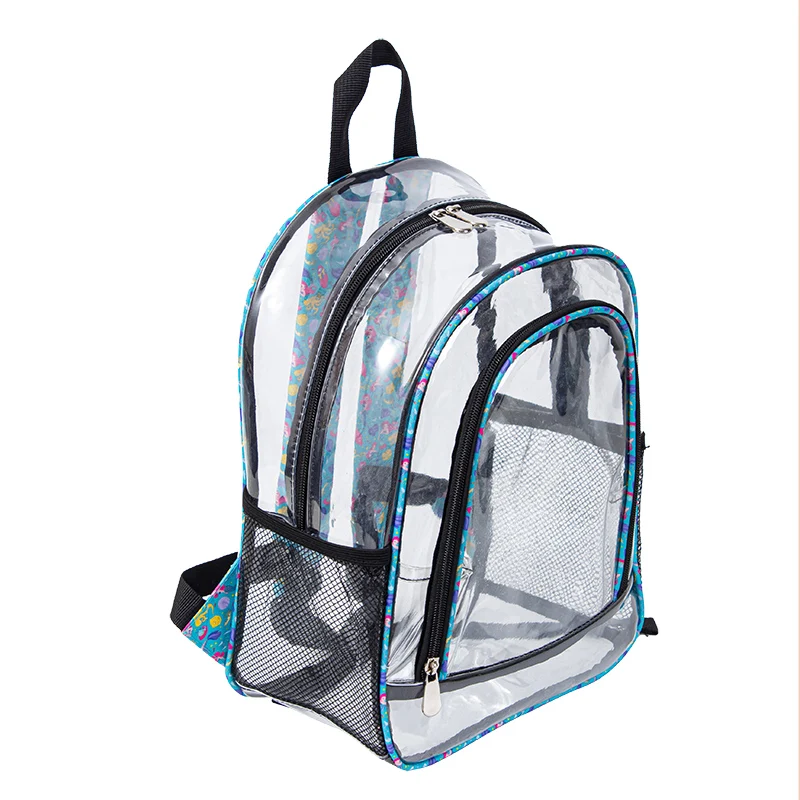 PVC Backpack, Large Capacity Women\'s Backpack, Children\'s Backpack Organizer Bag, Transparent Bag, Waterproof and Stain Resistan