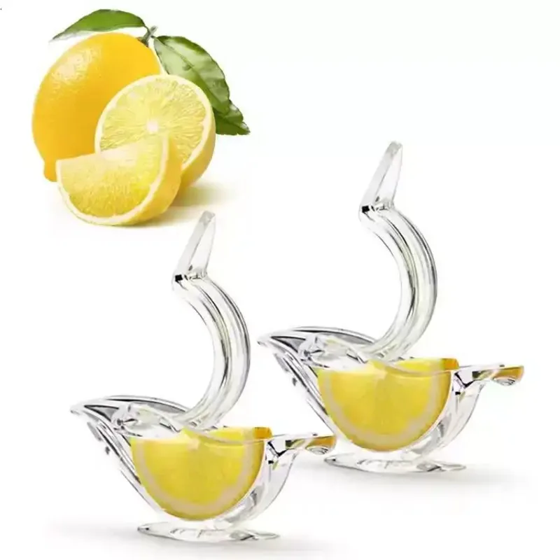 Portable Plastic Manual Lemon Clip Juicer Transparent Juicer Bird Manual Small Fruit Seafood Partner