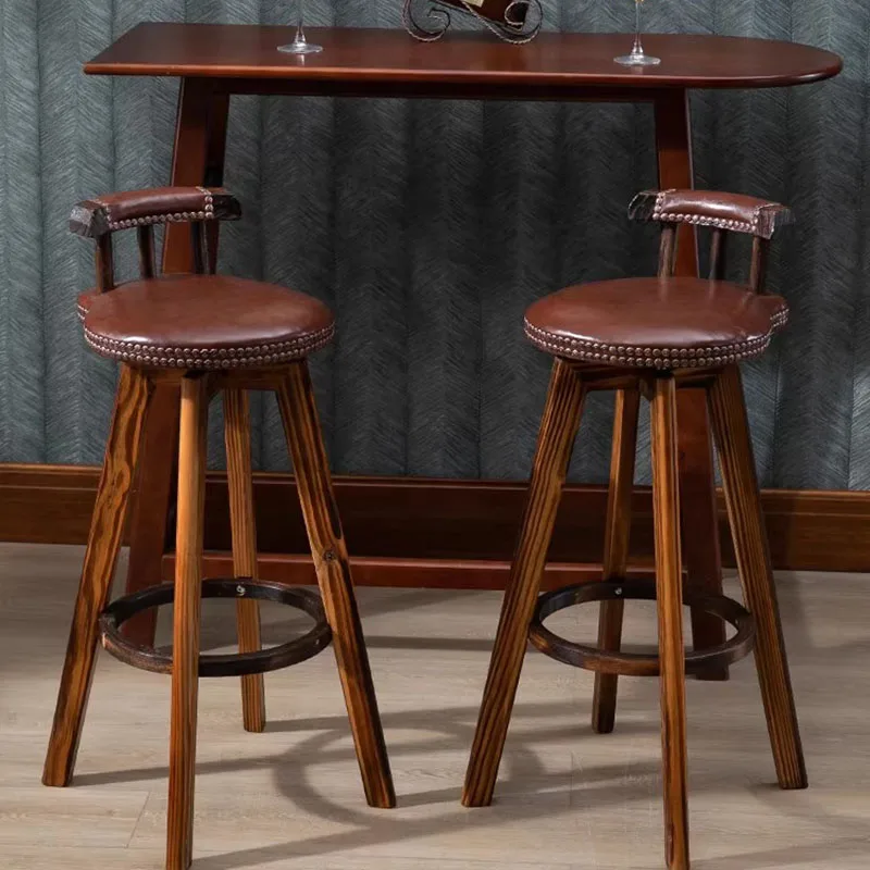 Tabourets de bar en bois pour cuisine, bureau, style nordique, design minimaliste, chaises de bar modernes, banquette relaxante, meubles tendance