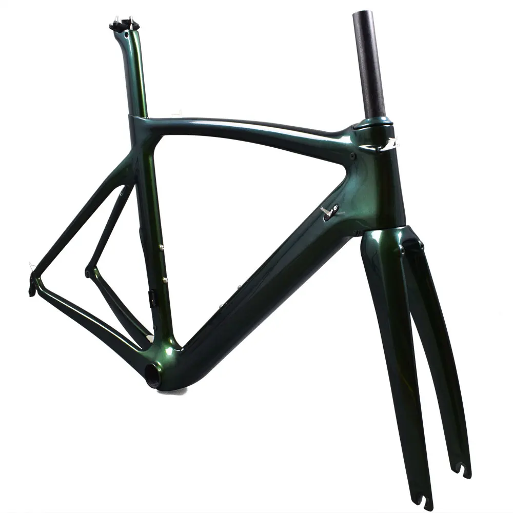 Airwolf  Aero Carbon Road Bike Frame Rim U-Brake Bicycle Frameset BB386 700C x 23C Di2&Mechanical Bike Frames Racing Frame