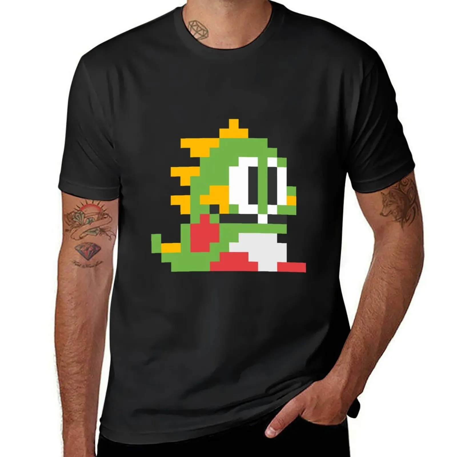 Bubble Bobble T-Shirt summer top funnys heavyweights tees mens workout shirts