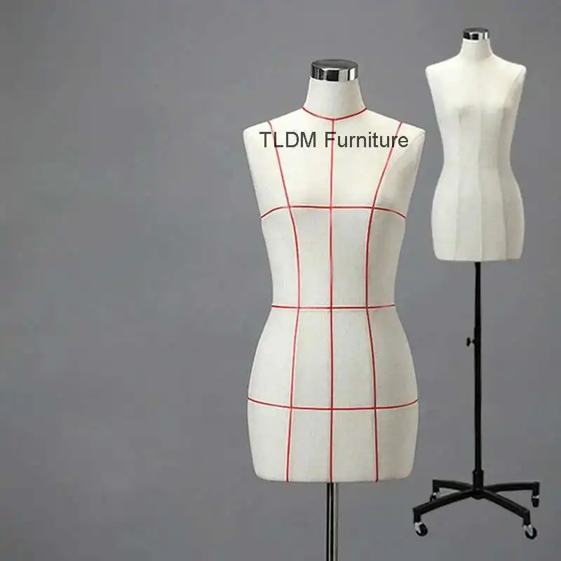 

Simple Linen Mannequins for Tailor Shop Three-dimensional Removable Mannequins with Pins Modern Creative Mannequins for Clothing