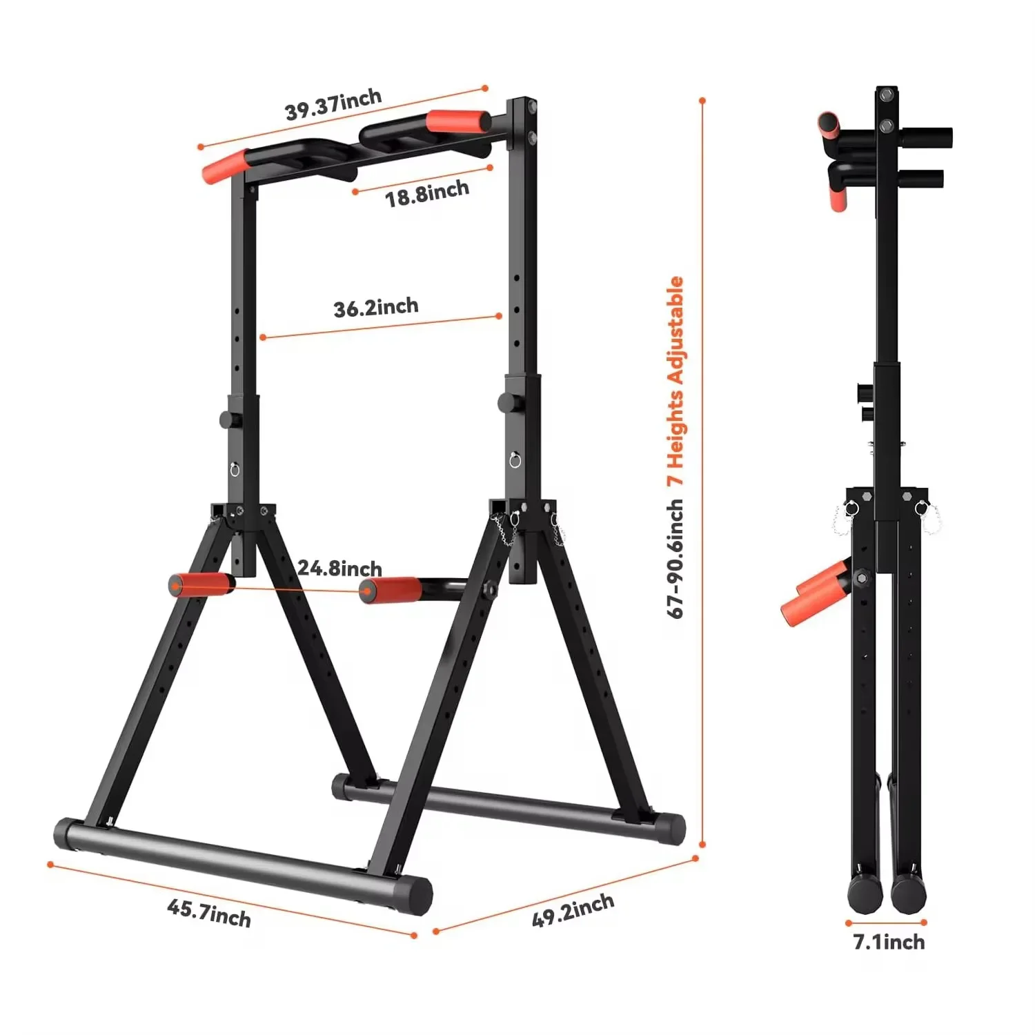 

2025 Multi-Function Home Gym Strength Training Equipment Power Tower Dip Station Pull-Up Bar Fitness Equipment 2025