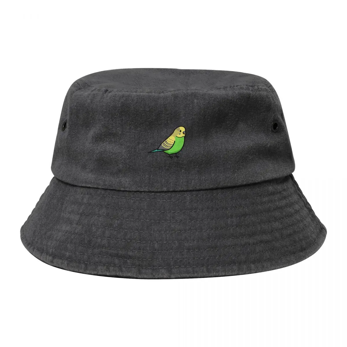 

Green Budgie Bucket Hat Luxury Man Hat Custom Cap Designer Hat Beach Bag Male Women's