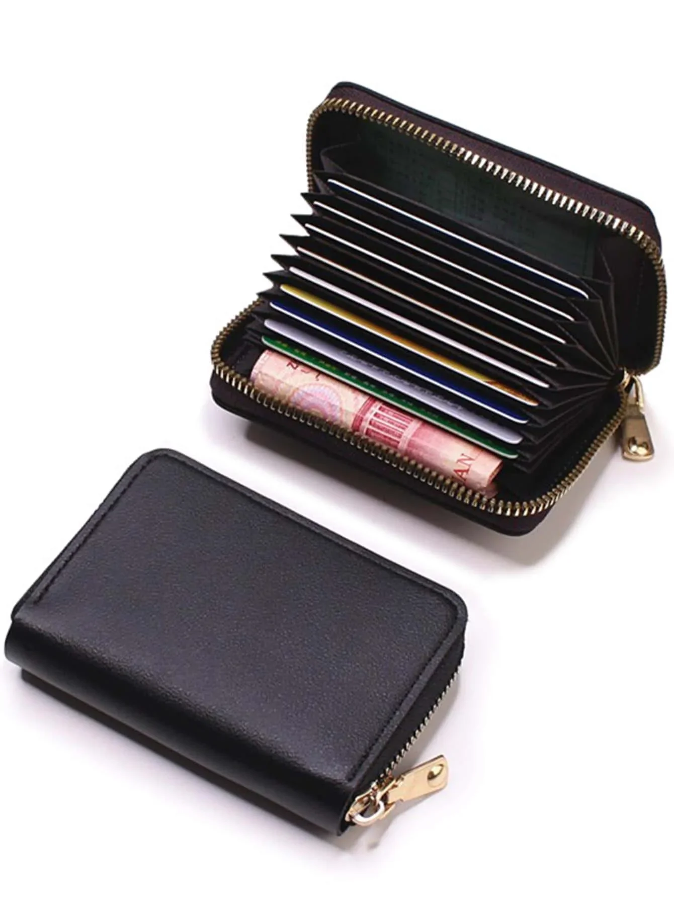 

Multi-Currency Small Wallet Card Holder, Business Credit Card Case, Mini Wallet Clutch For Women