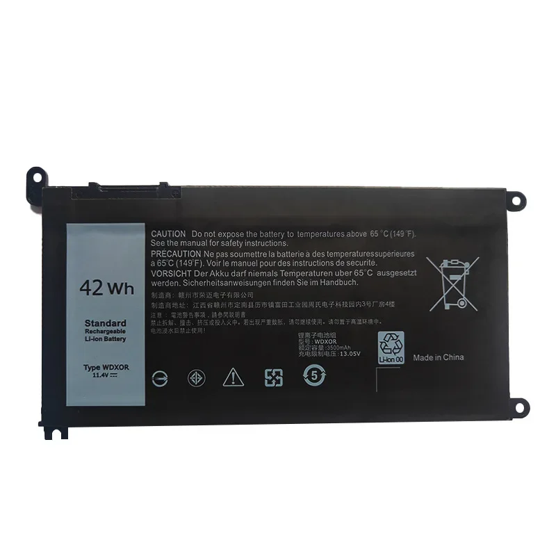 3500mAh WDX0R Laptop Battery For DELL Vostro 15-5568 5581 3583 14-5468 14-5471 14-3480 Inspiron 13 15 5000/7000 Series Batteries