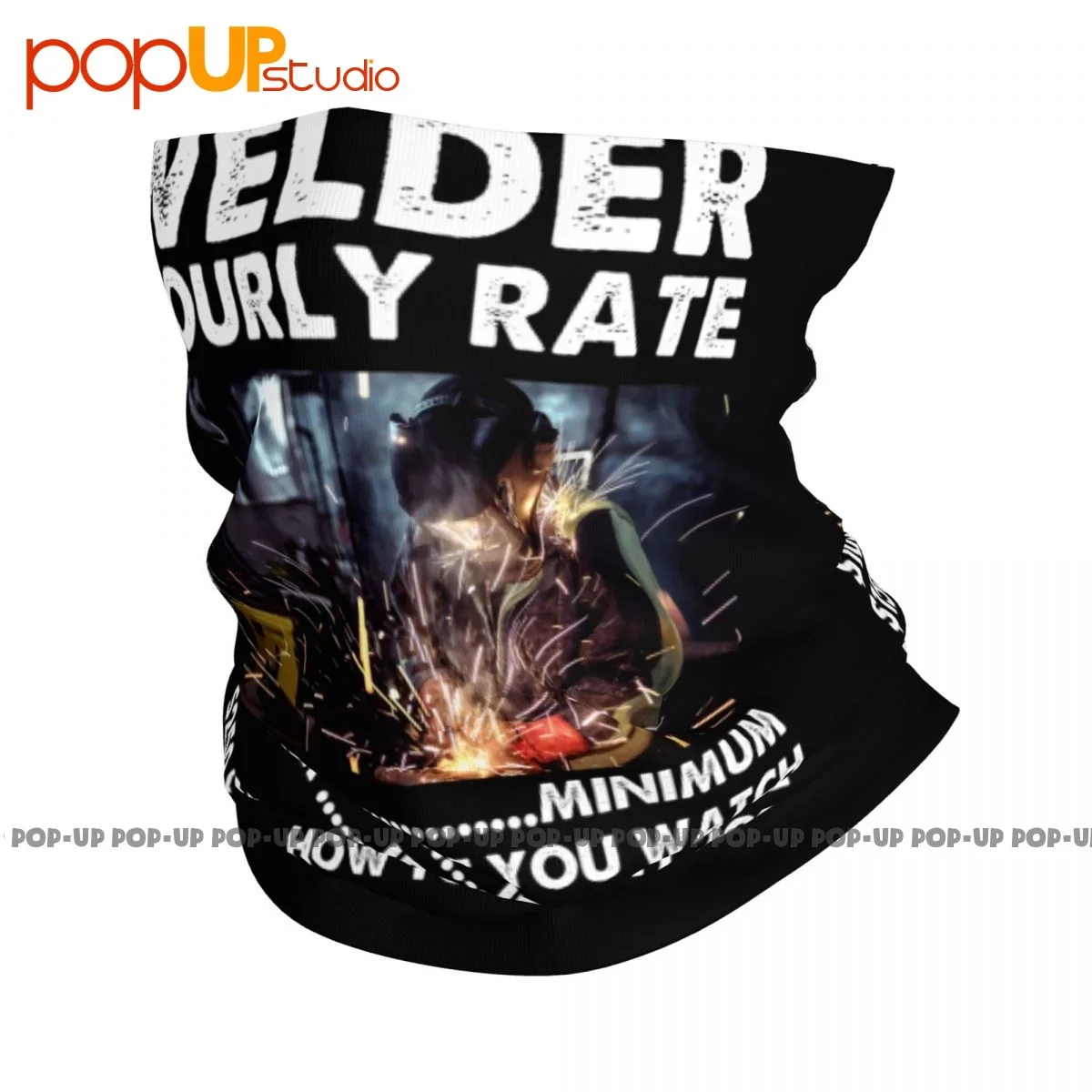 

Минимальный сварщик с часовой скоростью, если вам смотрите, если вам помочь, если вы работаете на шее, гетры, бандана, шарф, маска для лица