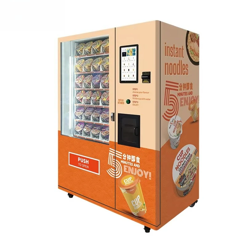 Hot Water Vending Machine Cup Noodle and Ramen Cooked Vending Machine Self Service Customized