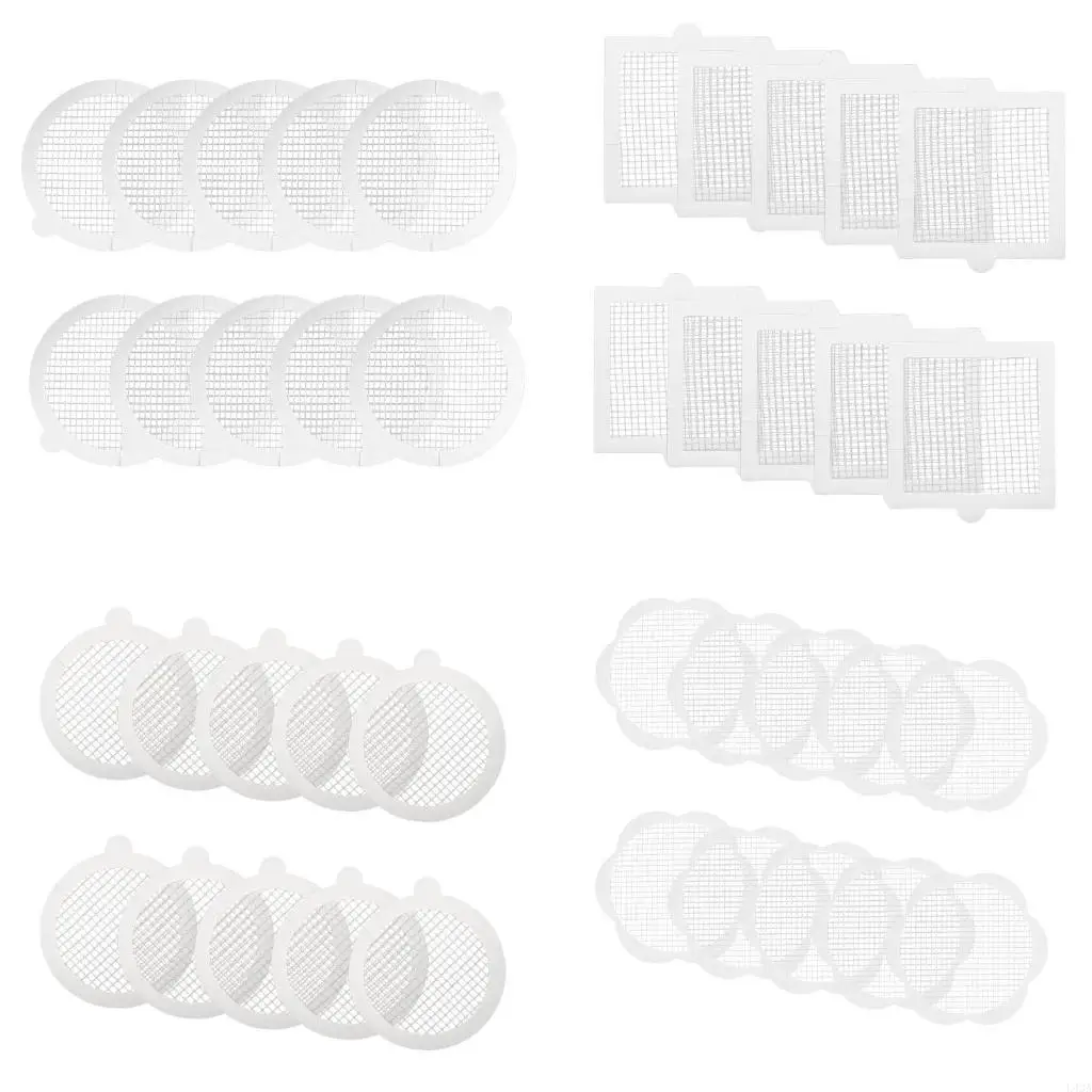 L43A 10pcs Floor Drain Bathtub Bathroom Kitchen Disposables Hair Catcher Stickers