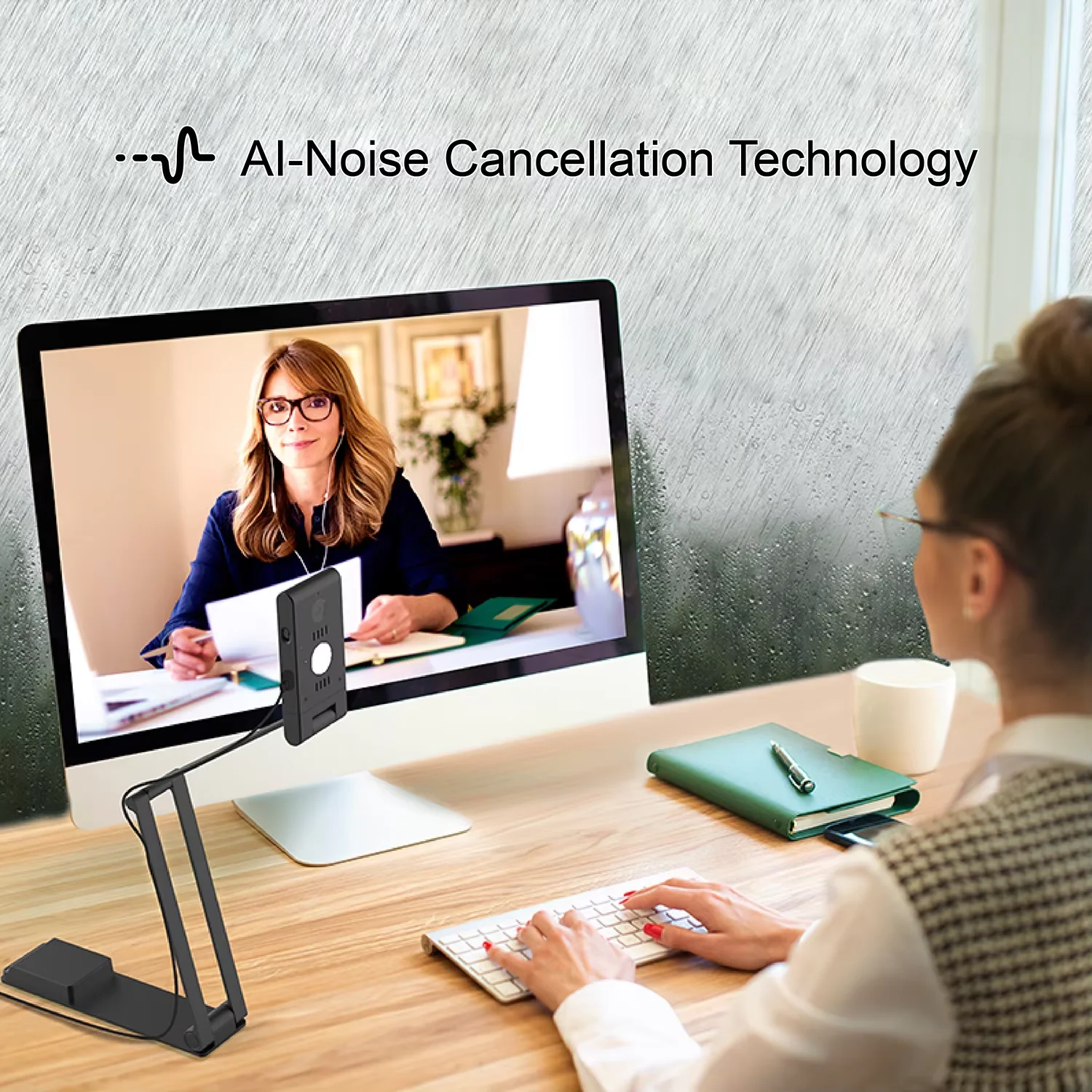 

VIISAN VS13AI USB Document Camera with AI-Noise Reduction Mic — 13MP 4K Ultra HD A3-Size Capture, Dual-Mode Autofocus, LED Light