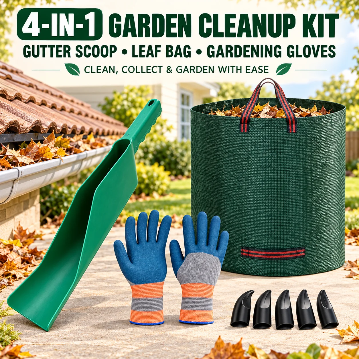 Roof Gutter Cleaning Scoop Lightweight Plastic Large Capacity Leaf Debris Removal Tool for Garden Yard Lawn Gardening Supplies