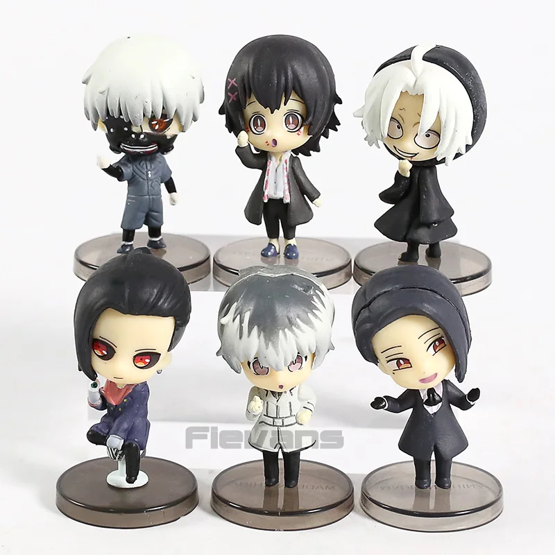 Tokyo Ghoul Kaneki Ken Sasaki Juzo Suzuya Uta Furuta Takizawa Seido Figures Gashapon Capsule Toys Set