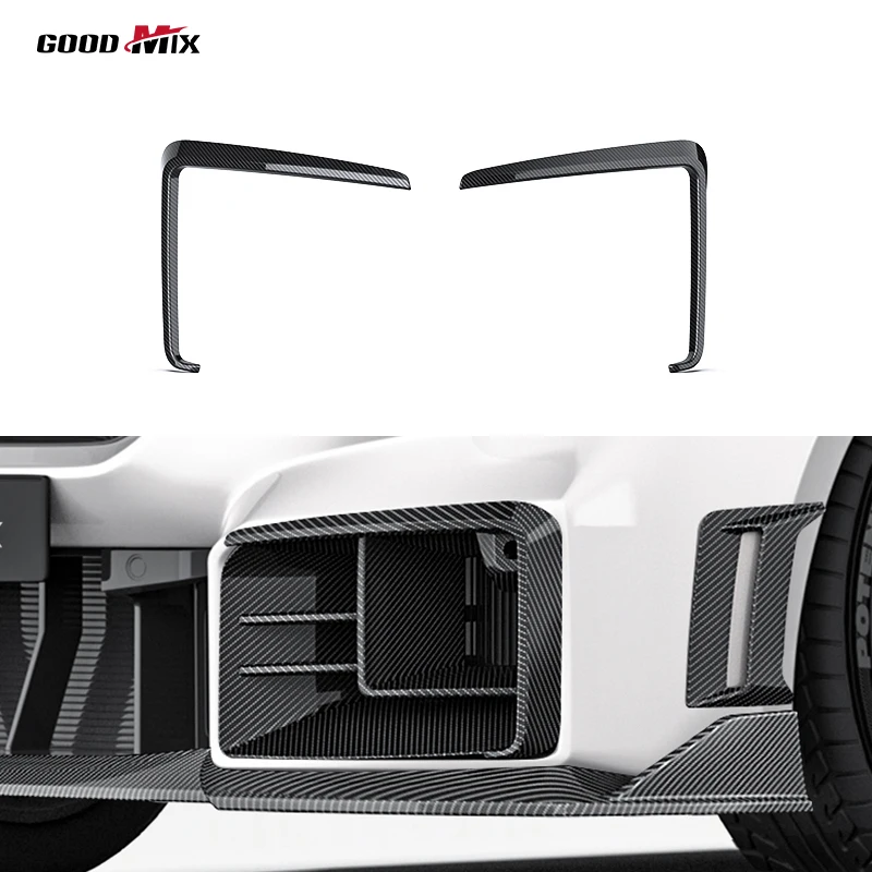 Paktechz Dry Carbon Fiber Body Kit Front Canards Aero Part for BMW M2 G87 2023 -