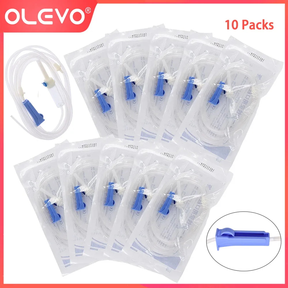 10 Packs Dental Irrigation Tubing Implant Surgical Flushing Pipe Disposable Irrigation Tube Set Clear Water Pipe Fit For NSK