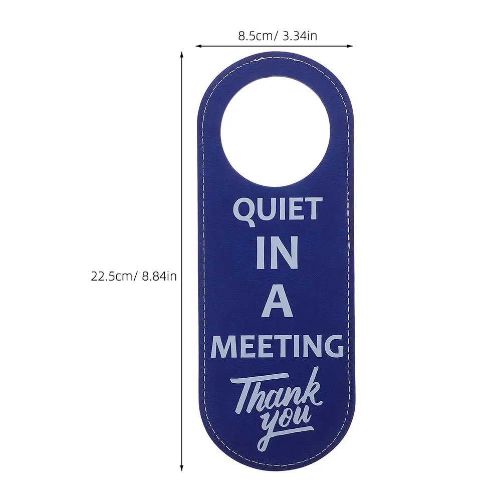 2pcs Hanger Sign Double Sided Pu In Meeting Out Of Busy Privacy Indicator Conference Room Use Door Tag For Office Hotel
