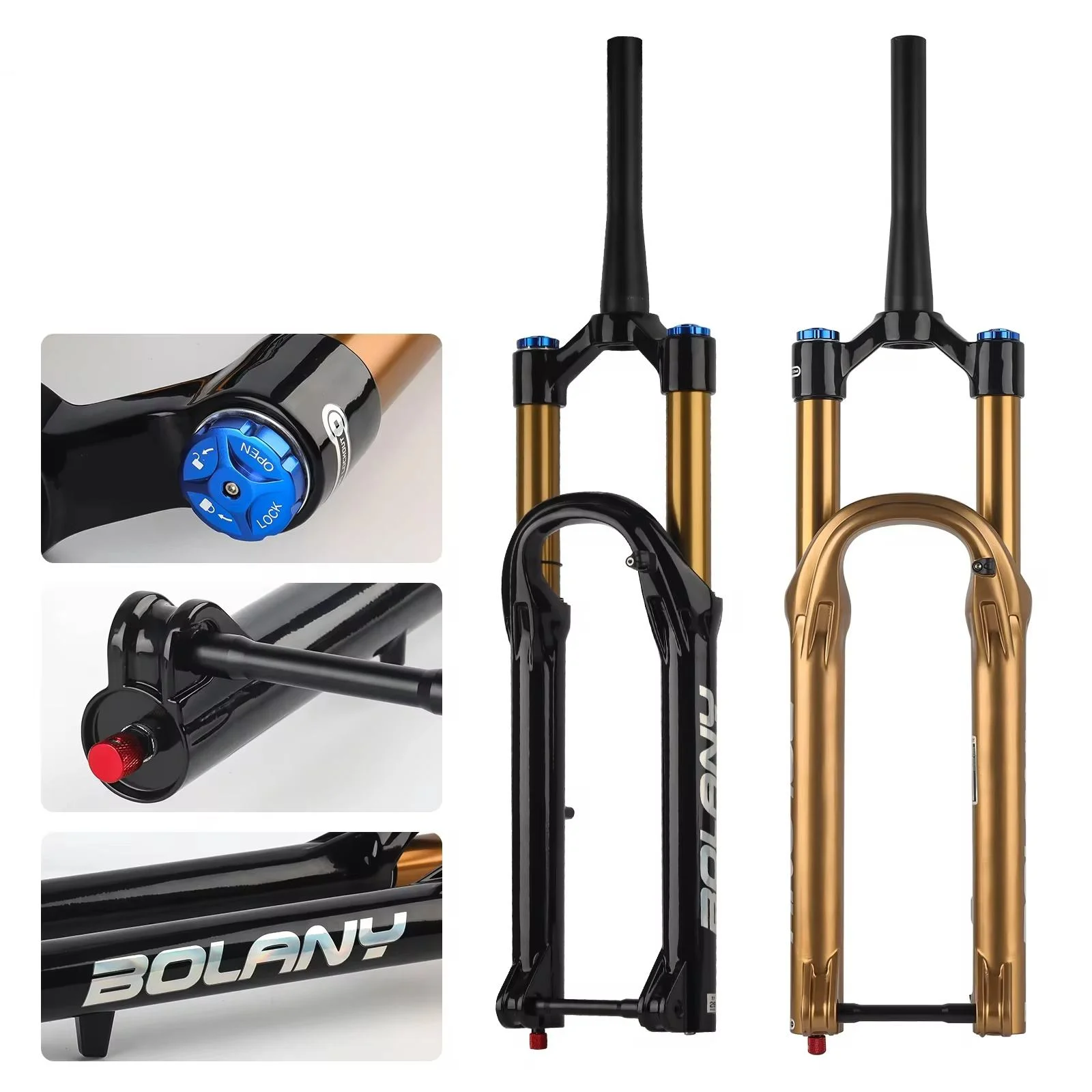 

STLF 27.5/29 Inch Bike Air Fork 36mm Travel 160mm Thru Axle Damping Shock Absorber Adjustable Mountain Bicycle Suspension Front