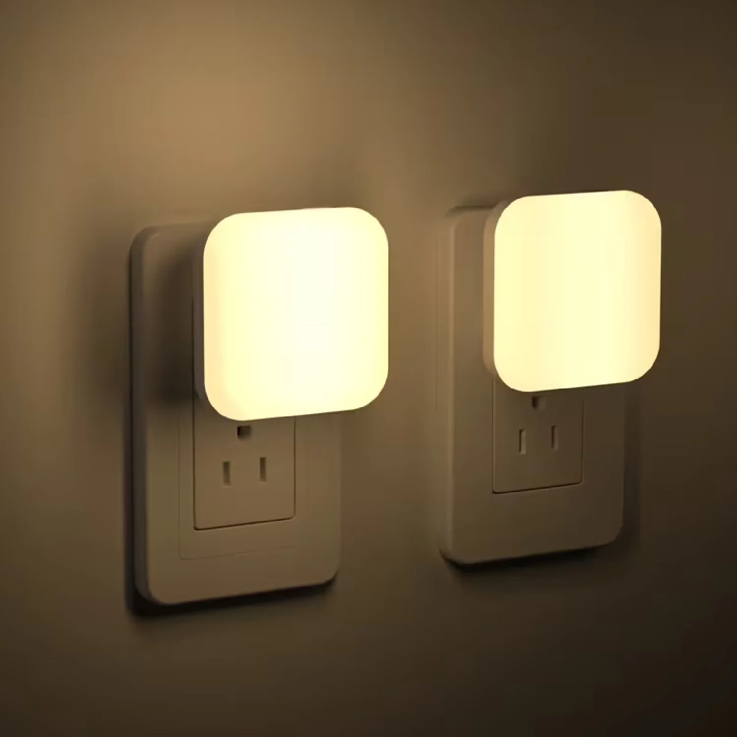 2 pièces veilleuse à intensité variable brancher dans le mur, capteur de lumière veilleuse brancher-luminosité réglable brancher dans les veilleuses