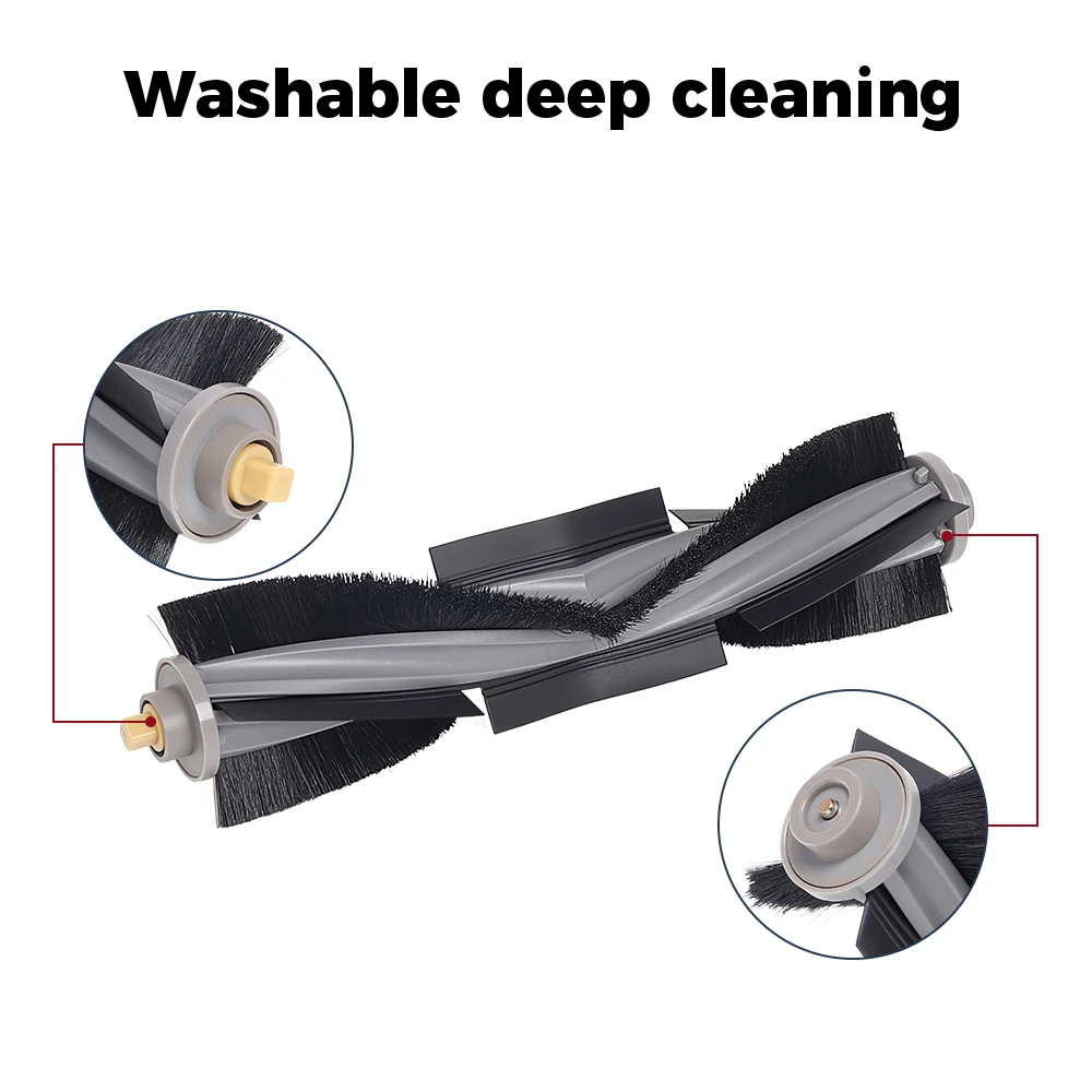 Main Brush For Ecovacs Deebot X1 OMNI T10 Turbo X1/T10/T20 Series Robot Vacuum Cleaner Brush Replacement Accessories Spare Parts