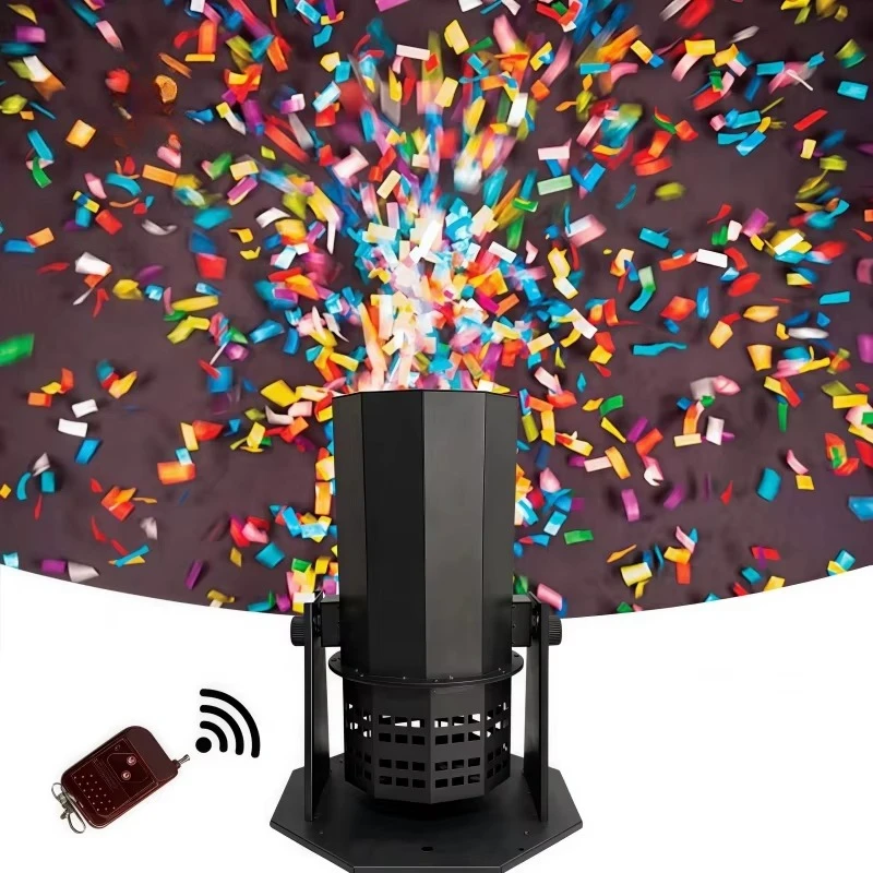 

1500W DMX Control Adjustable Spray Direction RGB Light-emitting Diode Confetti Machine Confetti Plus Agricultural Machinery