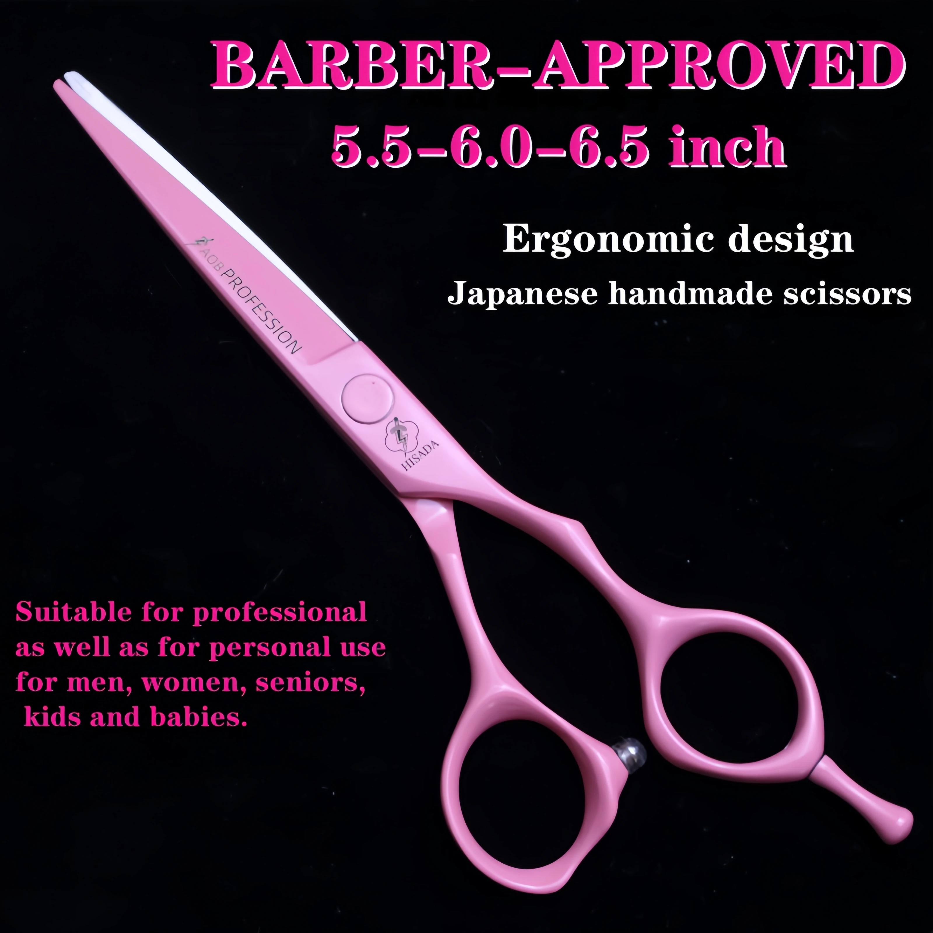 Hair scissors HISADA tijeras barbero profesional Handmade scissors in Japan VG10 Material navaja de barbería 5.5/6.0/6.5 inch