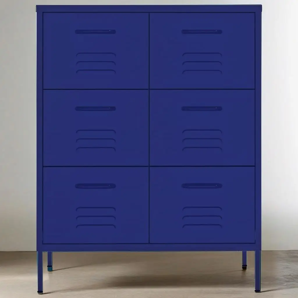 31.5x13. for X4 0 Navy Blue Steel Drawer Cabinet - Sturdy Storage Solution for Home & Office