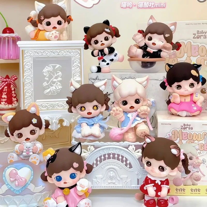 

Новая оригинальная Z филона Meow Cat Face Series, мини-слепая коробка, модное украшение для куклы, настольная коллекция игрушек, подарок на день рождения, загадочная коробка