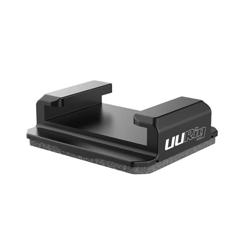 Adhesive Cold Shoe Mount with No-Drill Installation for Adding a Camera Accessory Position on Flat Equipment Areas Without 24BB