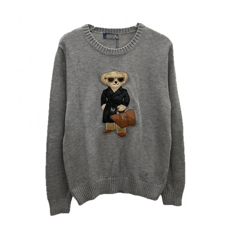 سترة مصممة من مزيج الصوف الرقيق بأكمام طويلة ورقبة دائرية وخفيفة الوزن لخريف وشتاء أساسية ذات ياقة مدورة بديلة غير رسمية