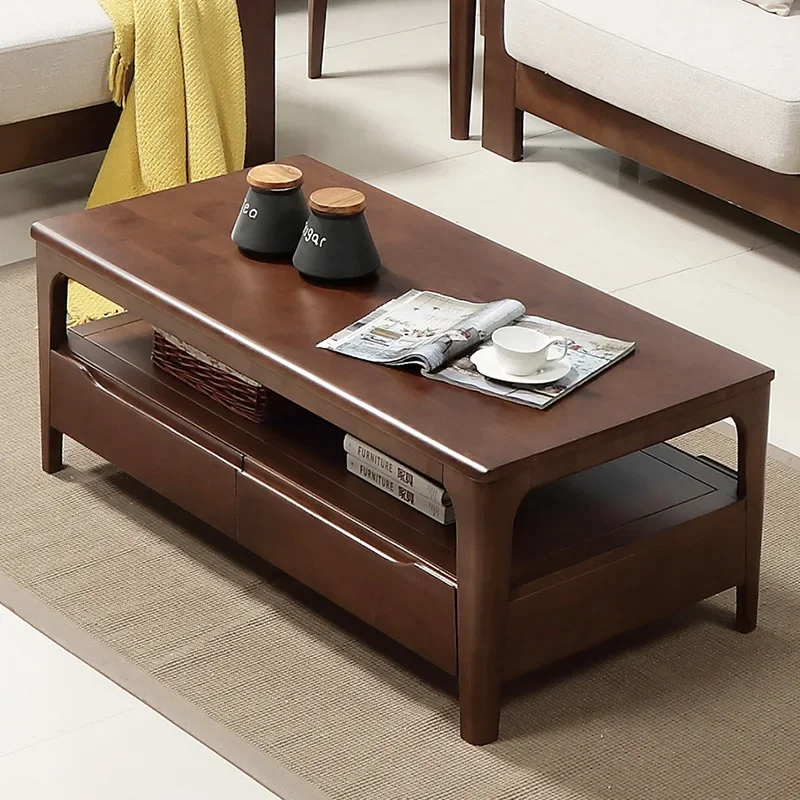 Drawers Standing Mesas Bajas Living Room Furniture Writing Decoration Coffee Table Wood Luxury Bedroom Designer Side Table