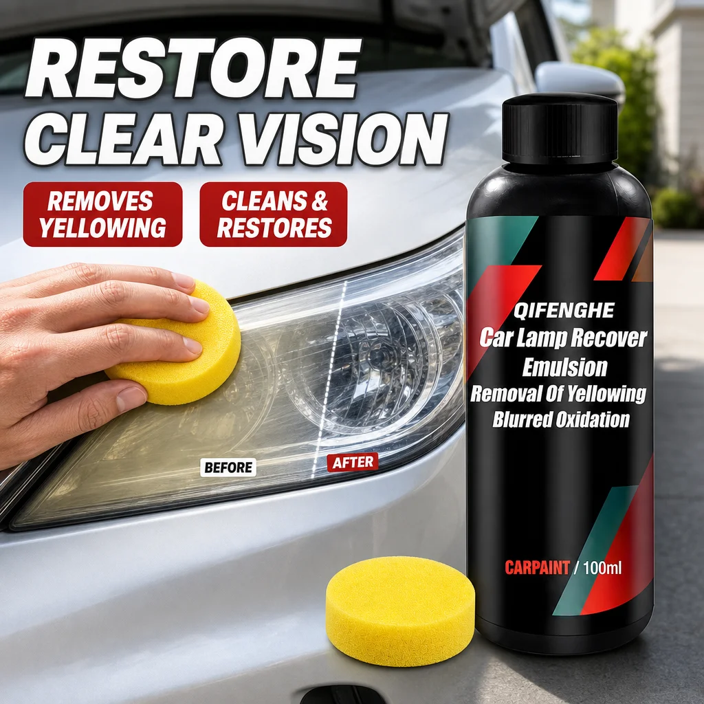 Car headlight repair cream anti-yellowing oxidation repair kit long-lasting anti-ultraviolet polishing agent