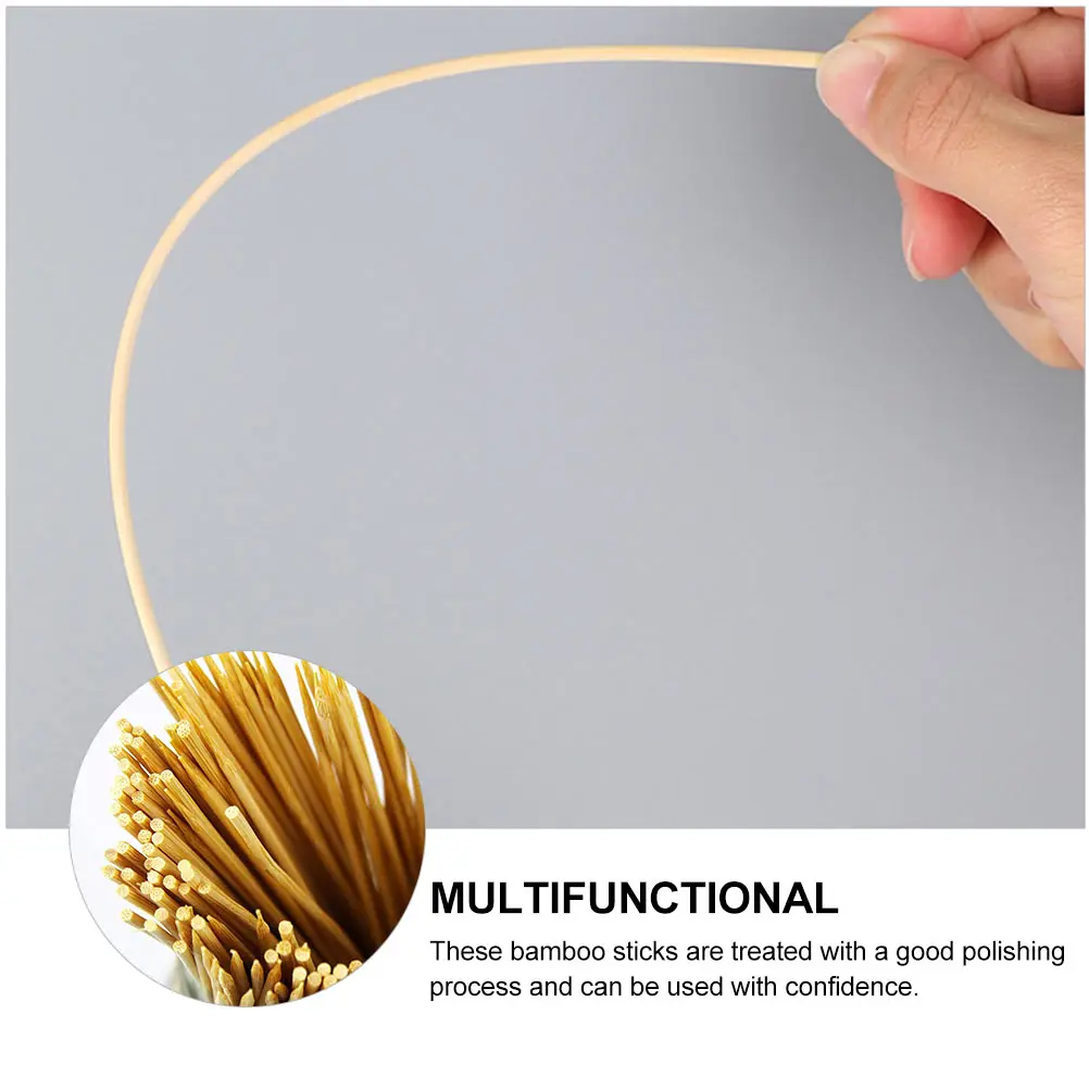 

1000 Pcs Bamboo Skewers 2 0mm x 20cm Disposable Sticks for Grilling Food Bamboo Skewers Party Tools Kitchen Barbecue