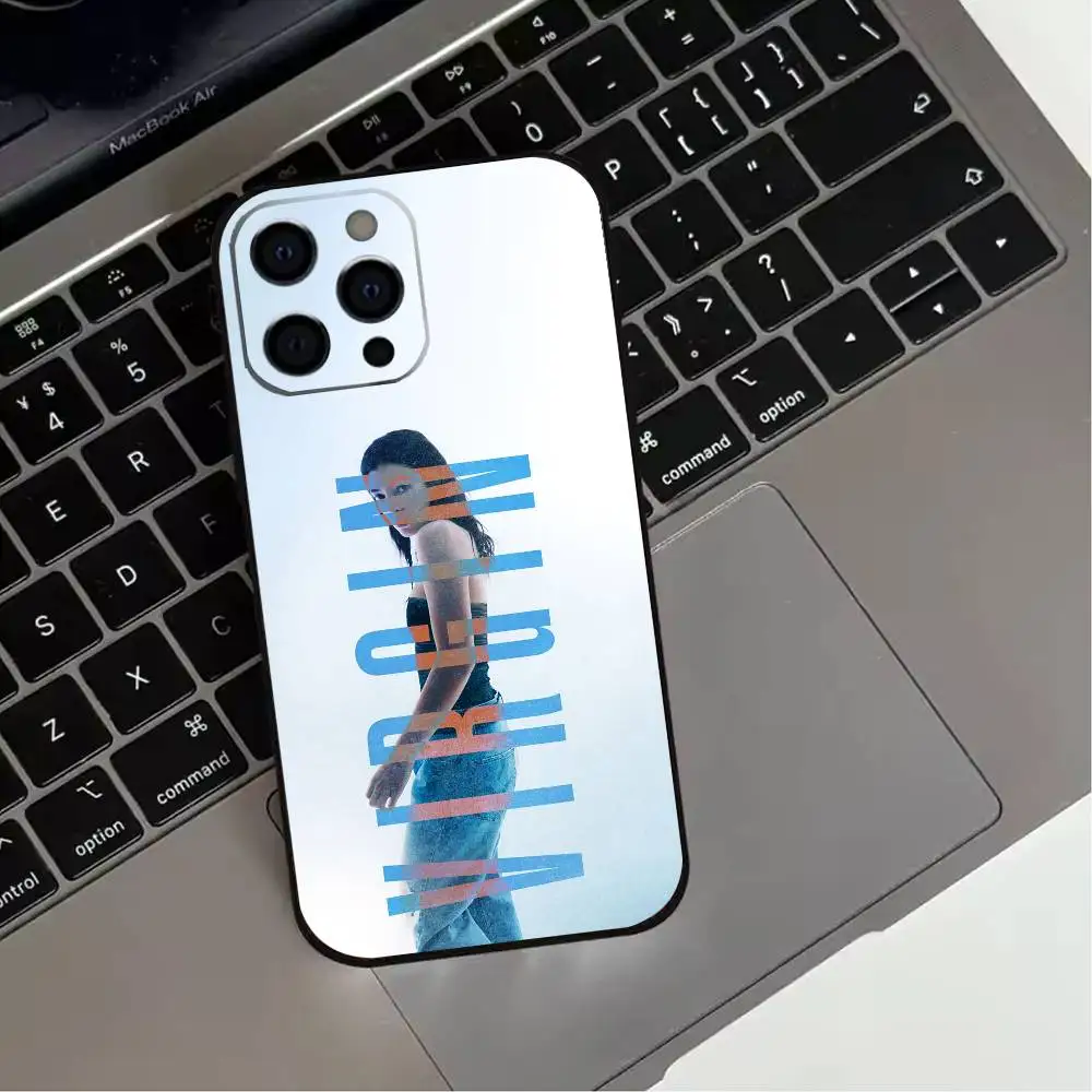 حافظة هاتف S-Singer L-Lorde V-Virgin لهاتف iPhone 17,16,15,14,13,12,11 Plus، Pro Max، XS، غطاء أسود من السيليكون الناعم #2