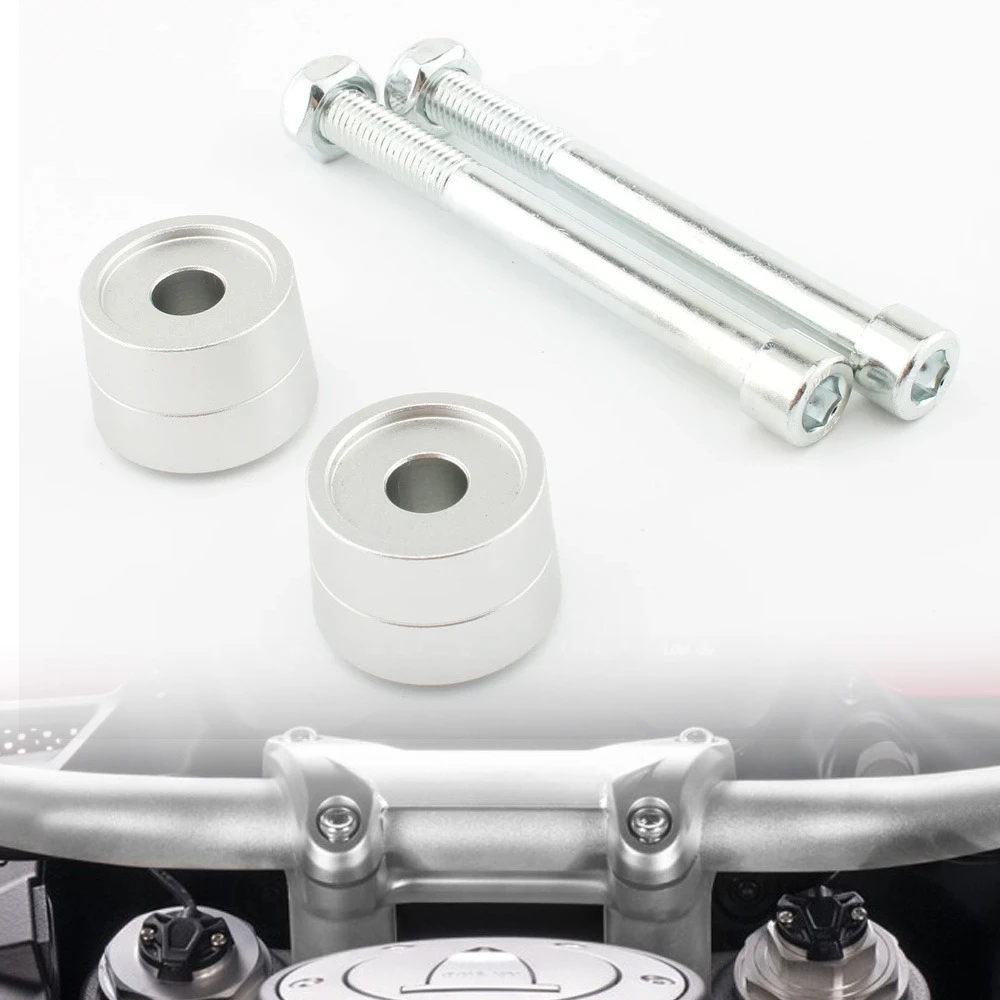 

For DUCATI HYPERMOTARD 821 SP 2013-2015 MONSTER821 MONSTER 821 1200 1200S CNC Handlebar Riser Mount Clamp Heigh up 23mm