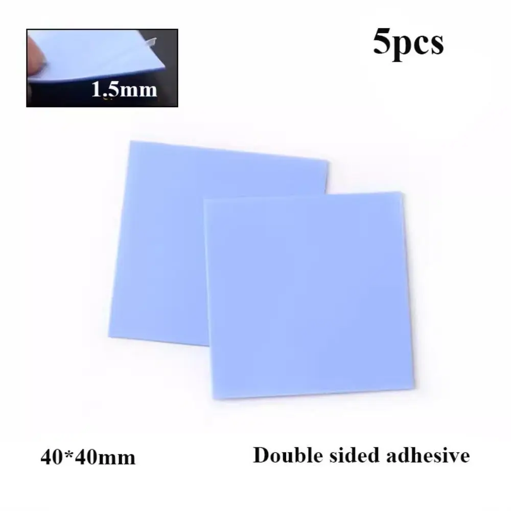 4 Styles Silicone Thermal Pad Double Sided Adhesive Heat Conduction Computer CPU Blue Color Graphics Chip Heat
