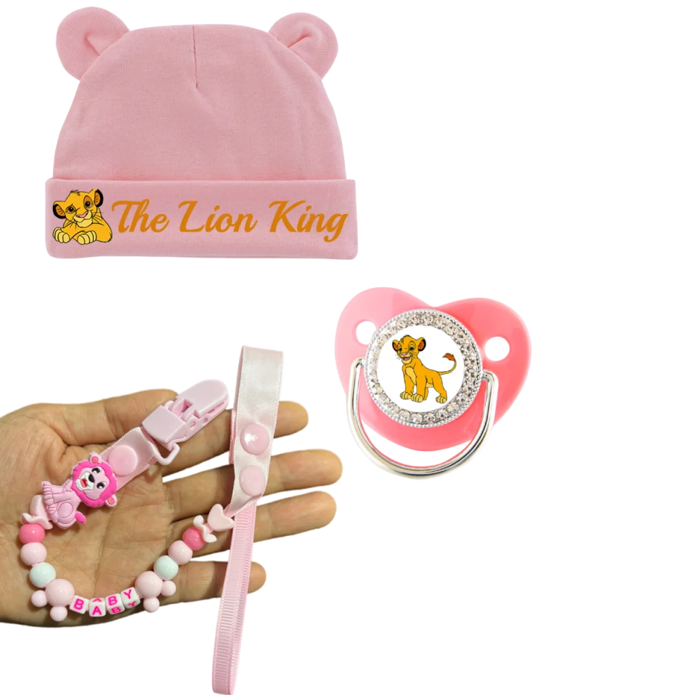 

Успокаивающая шапочка для малышей с мультяшным рисунком, зажим для соски, изысканный подарок для новорожденных, для кормления и фотосессий младенцев