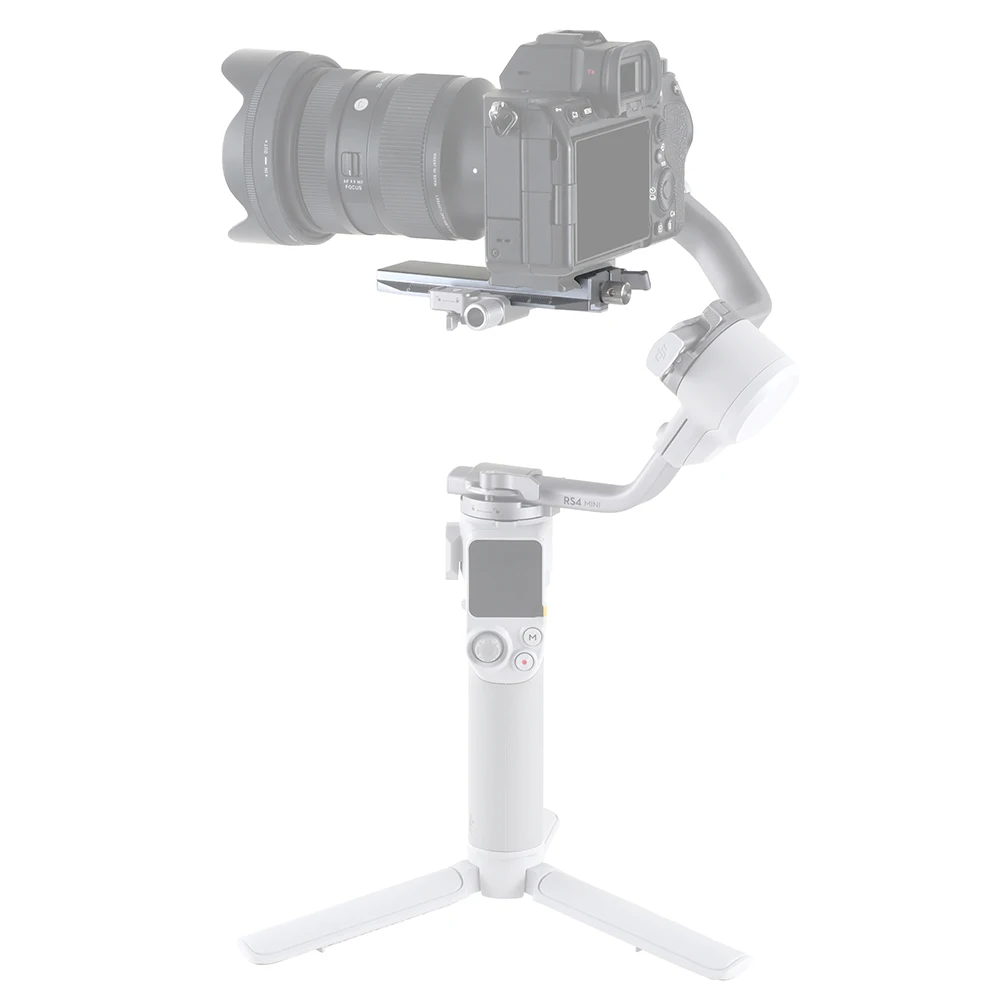FOTGA Lower Level Quick Release Plate with Arca-Swiss for DJI RS4 mini Switch Between Tripods Gimbal Quick Release Plate Accesso