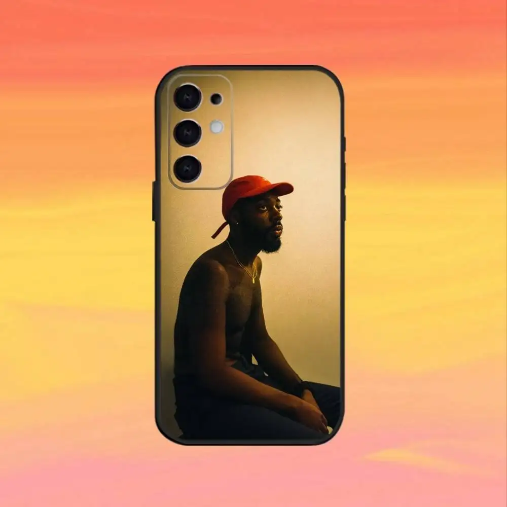 Famosa cantora b-brent f-faiyaz capa de telefone para samsung s25, s24, s23, s22, s21, s20, ultra, plus, fe capa macia preta