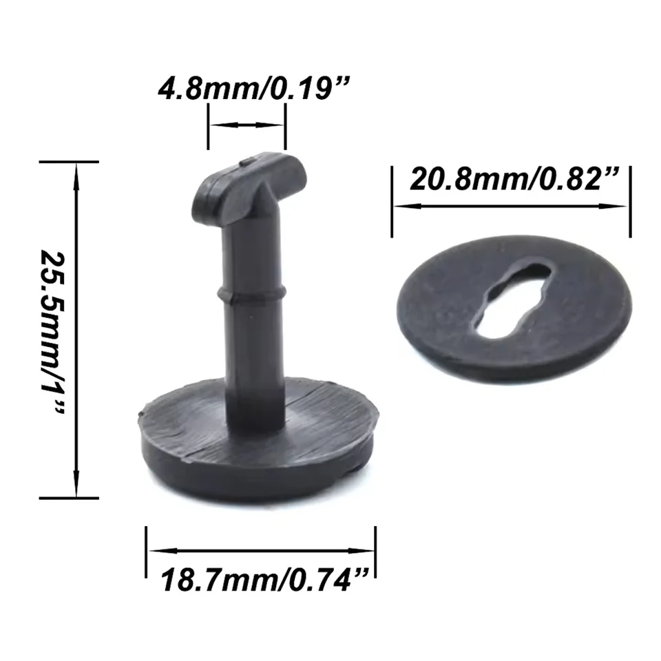 10Pcs Car Carpet Floor Mat Clip Fastener Clamps Fixers Twist Lock 82119410191 for BMW E36 E46 E38 E39 X3 X5 M3 M5 3 5 7 Series