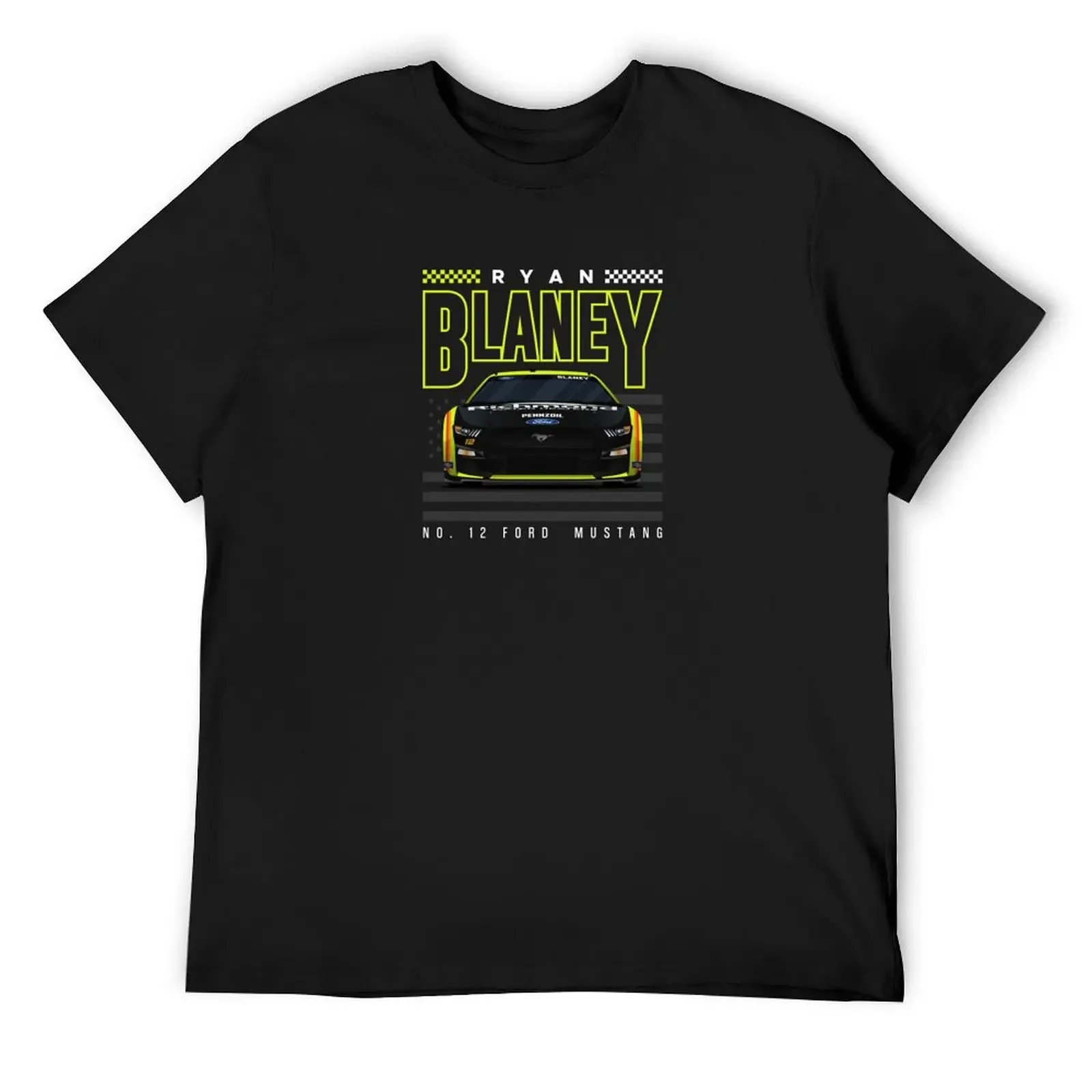 Ryan Blaney 2022 Next Gen Mustang T-Shirt plus size clothes graphic t shirts cotton t shirt men