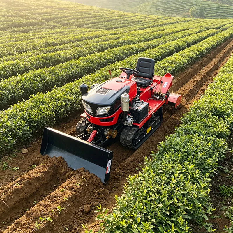 Customized Dry Land Rotary Tiller 25HP Stubble Cleaning Soil Crushing Bed Forming Hole Punching Planting Equipment