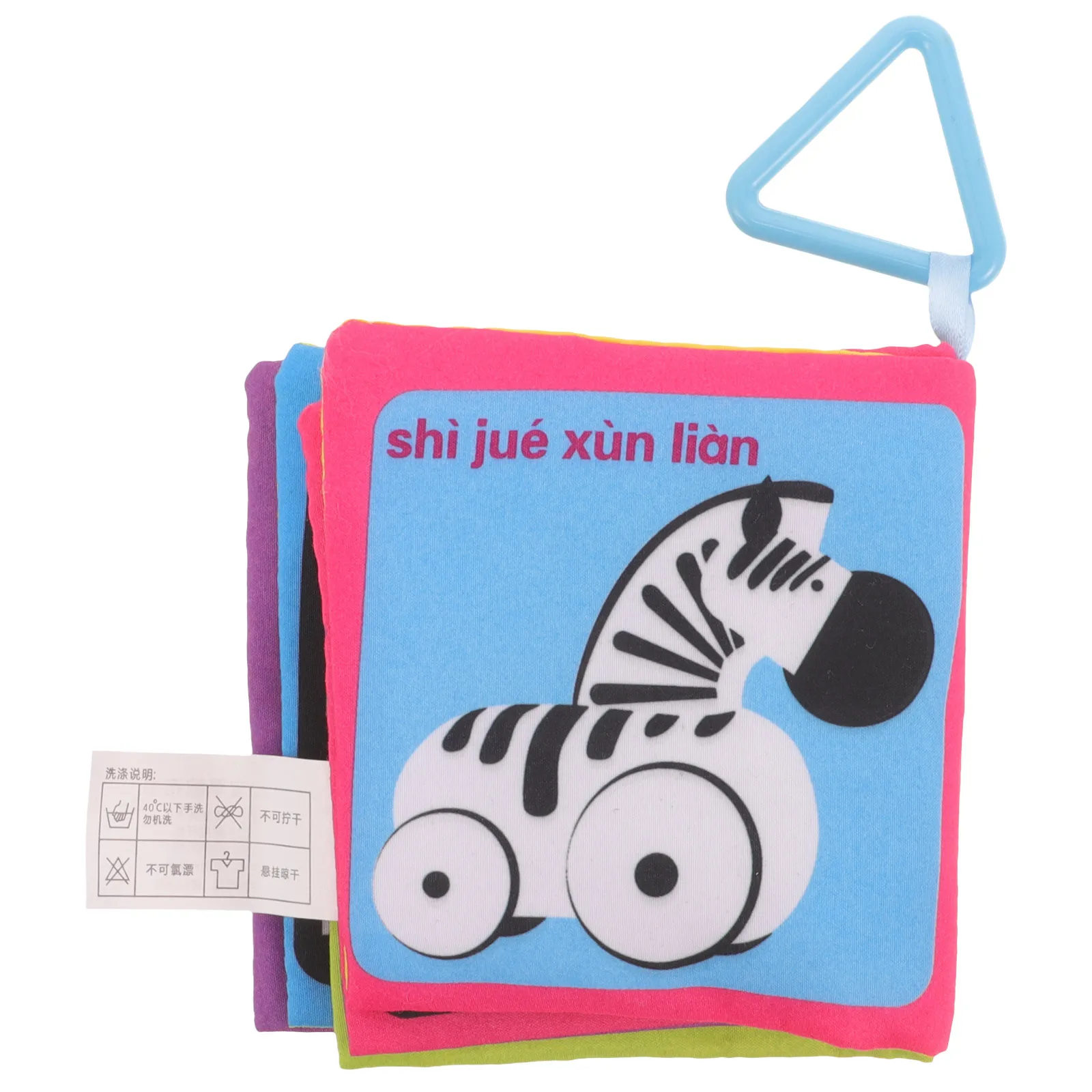 مجموعة واحدة من كتاب القماش للأطفال الصغار والتعليم المبكر والتطوير المعرفي عالي التباين للتحفيز البصري من القماش #1