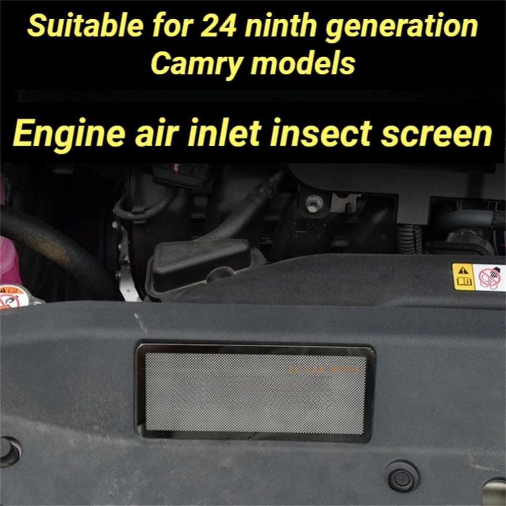 

For 2024 9th Universal Engine Hood Insect Screen for Car Durable Easy Install Bug Protection Enhances Airflow