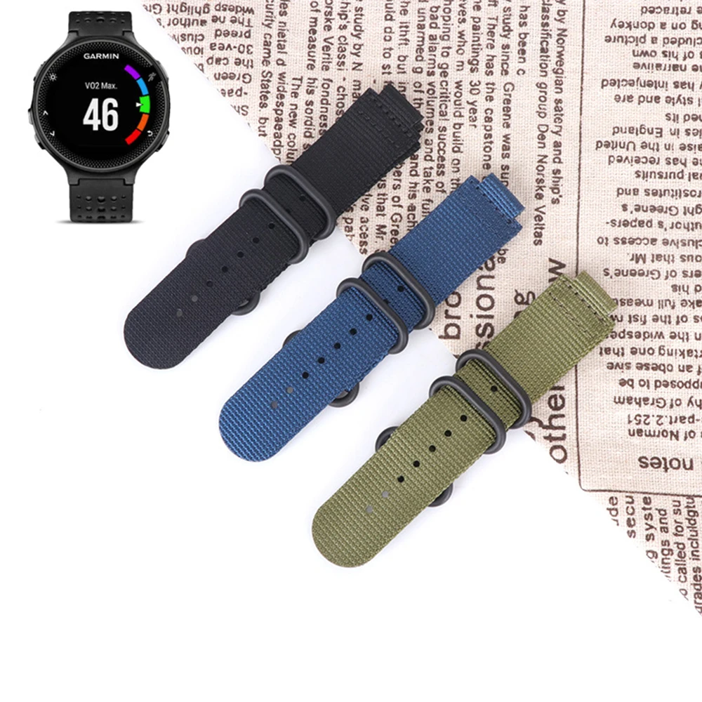 Nylon Watchband For Garmin Forerunner 230 / 235 / 220 / 620 / 630 / 735/ 735XT Wristband Strap Replacement Bracelet Accessory