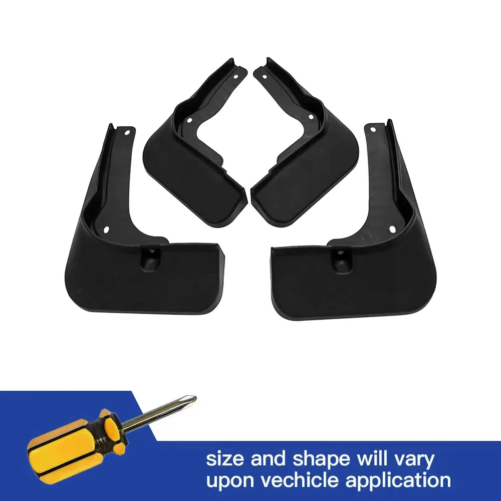 4Pcs Front & Rear Mud Flaps Splash Guards Mudguards Black For Hyundai MUFASA 2023