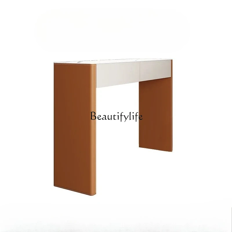 

Modern light luxury bar counter Long table Restaurant Open kitchen Integrated island table High coffee table