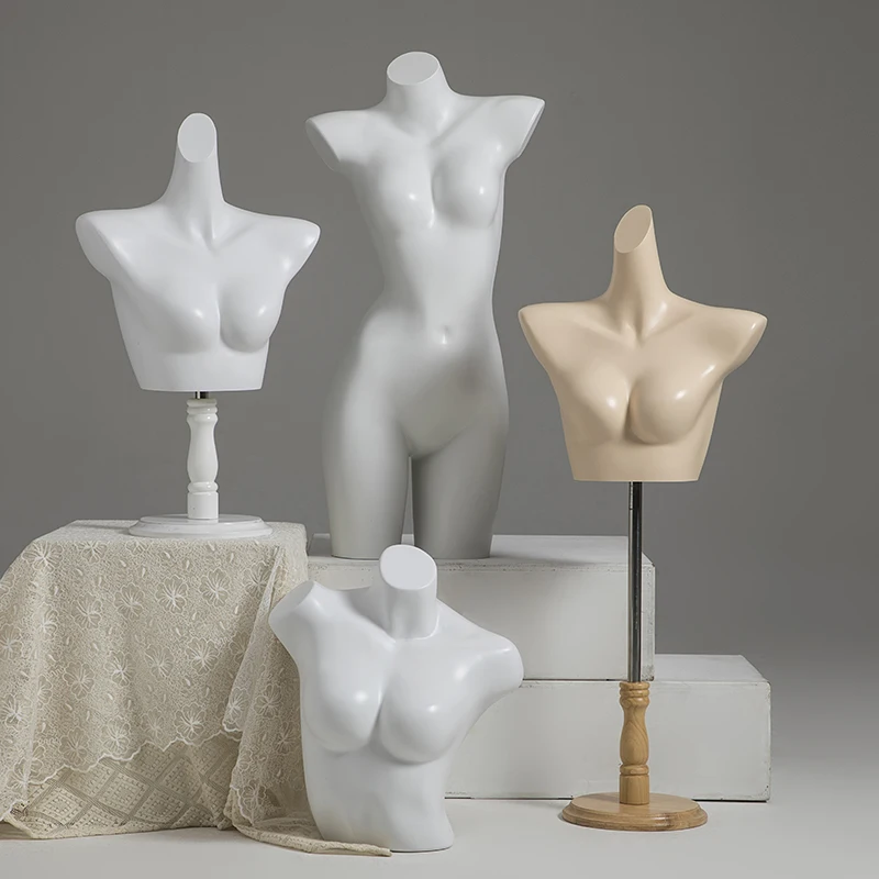 

Underwear Models Props Women and Men Half-body Bras Underwear Plastic Human Body Display Stands Bra Models Displays for Window